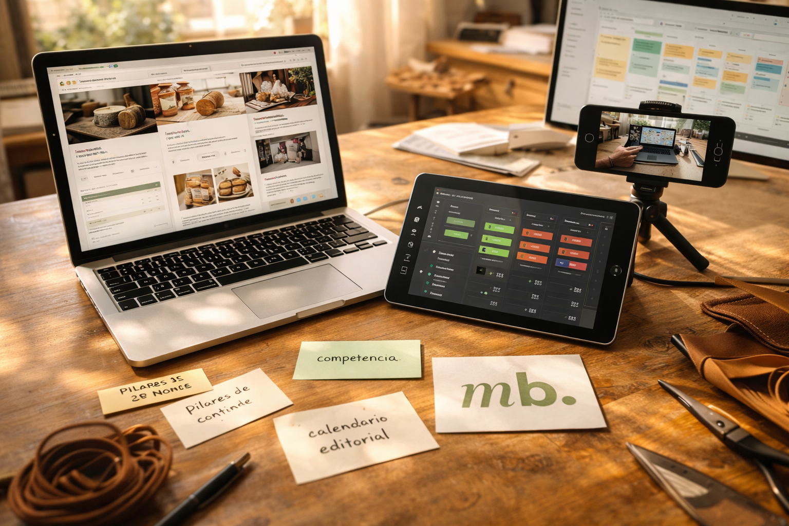 análisis de competencia digital en portátil y tablet para definir estrategia de contenidos y calendario editorial para pymes – Molt Bé