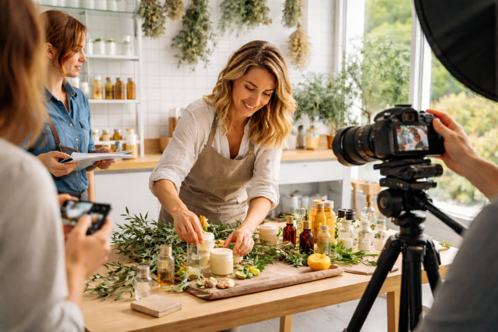 producción de video cosmètica natural - Cataluña- Molt bé MKT